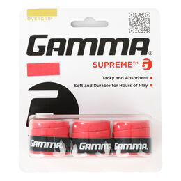 Overgrip Gamma Supreme Overgrip 3er-Pack Rot